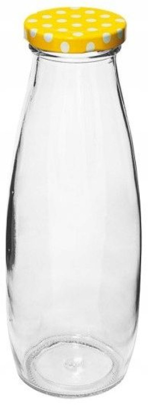 Stylowa Butelka Na Mleko Sok Koktajle Szkło 480ml.