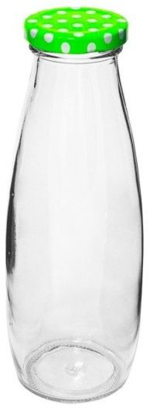 Stylowa Butelka Na Mleko Sok Koktajle Szkło 480ml.