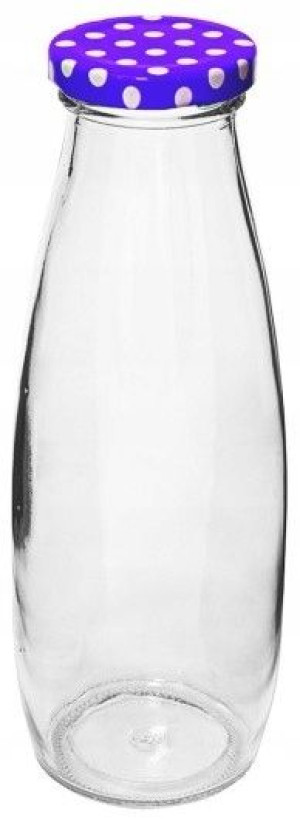 Stylowa Butelka Na Mleko Sok Koktajle Szkło 480ml.