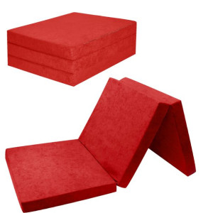 Materac Turystyczny Rozkładany 180x65x7cm Czerwony