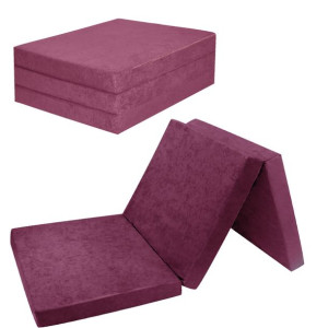Materac Turystyczny Rozkładany 180x65x7cm Fiolet