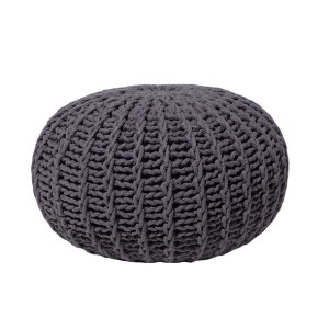 Puf 50 x 35 cm szary CONRAD II