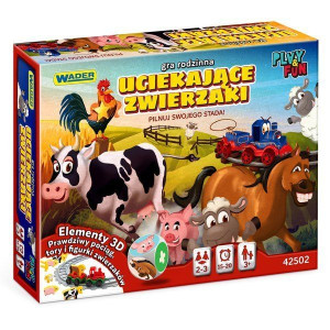 Wader 42502 Uciekające Zwierzaki gra rodzinna 3D
