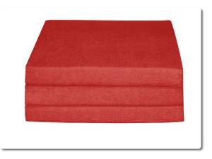 Materac Turystyczny Rozkładany 195x80x9 Czerwony