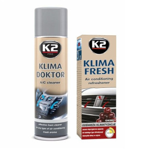 Zestaw: do klimatyzacji K2 Klima Doktor 500ml + Klima Fresh Cherry 150ml
