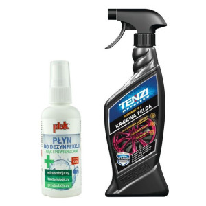 Tenzi Detailer Krwawa Felga płyn do mycia felg 600ml + Płyn do dezynfekcji