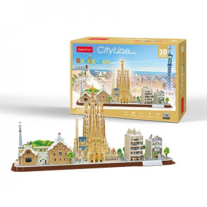 Puzzle 3D City Line Barcelona