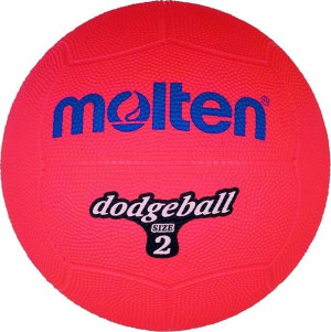 Piłka gumowa Molten DB2-R dodgeball size 2