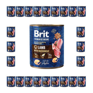 Pakiet Brit Premium By Nature Lamb with Buckwheat Jagnięcina Gryka 24 x 800