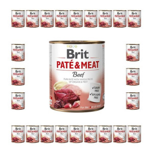 Pakiet Brit Pate & Meat Beef Wołowina 24 x 800 g