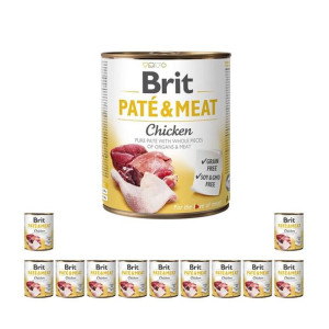 Pakiet Brit Pate & Meat Chicken Kurczak 12 x 800 g