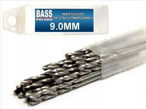Bass Wiertło Do Stali Metalu Super Hss 9mm 125mm