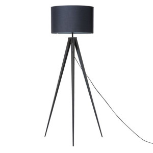 Lampa podłogowa metalowa czarna STILETTO