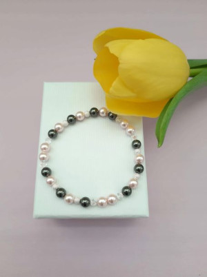 Modna Bransoletka z pereł Swarovski Prezent