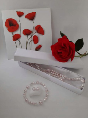 Modny komplet biżuterii z pereł Swarovski Prezent