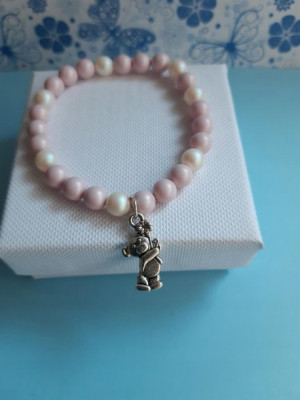 Bransoletka dziecięca z perełek Swarovski Prezent