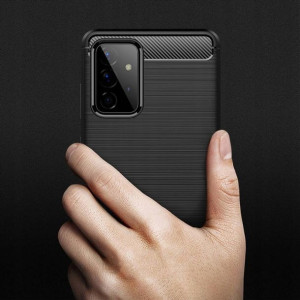 Obudowa Etui Carbon + Szkło do Samsung A72 LUXcase