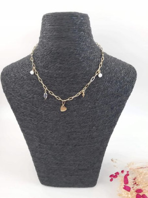 Modny naszyjnik CHOKER z kryształkami Swarovski