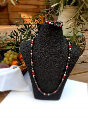 Modny długi naszyjnik z pereł Swarovski Prezent