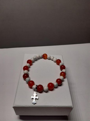 Bransoletka różaniec Bierzmowanie Pamiątka Prezent