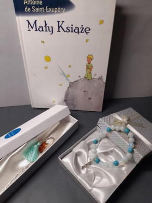 Zestaw Książka + ozdobna zakładka + bransoletka