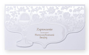 Zaproszenia komunijne zestaw 10 szt ZK5510A