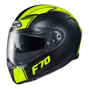 Kask HJC F70 MAGO BLACK/FLO żółty fluo GRATISY