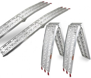 Rampy najazdy aluminiowe komplet 2 sztuki do 680kg podjazdy przeładunkowe