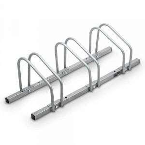 Stojak na rowery rowerowy metalowy 3 miejscowy malowany proszkowo solidny