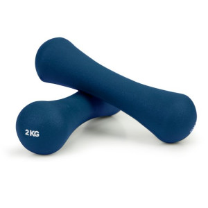 Hantelki ciężarki neoprenowe zestaw fitness 2x2 kg