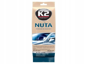 K2 NUTA Chusteczki do mycia szyb lusterek 25 szt