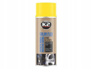 K2 COLOR FLEX Guma w sprayu, żółta, 400 ml