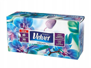Velvet Chusteczki higieniczne 3-warstwowe 90 szt.