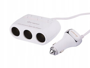 Rozgałęziacz zapalniczki 12/24V potrójny USB