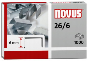 Zszywki 26/6 Novus Zszywki Biurowe 1000 Szt Mocne