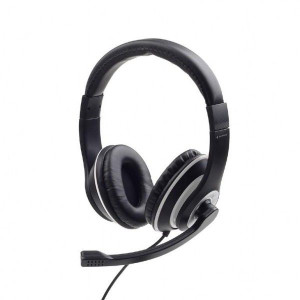 Zestaw słuchawkowy STEREO BLACK/MHS-03-BKWT GEMBIRD