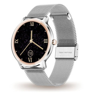 Zegarek Damski Cienki Smartwatch R18 - Srebrny