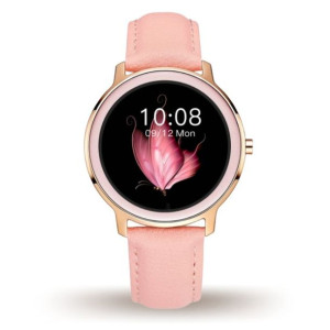 Zegarek Damski Cienki Smartwatch R18 - Gold Rose
