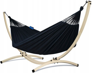 POTENZA stelaż 220kg+ hamak ROMA XL 220x160 black