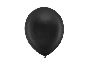Balony Lateksowe Rainbow Metaliczne Czarne 10 Szt