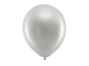 Balony Metalizowane Srebrne Rainbow 30 Cm 10 Sztuk
