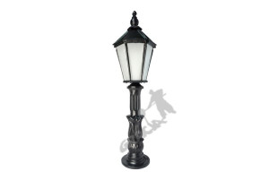 Lampa A12 Z Kloszem Żeliwnym Średnim Żeliwna Żeliwo Stojąca