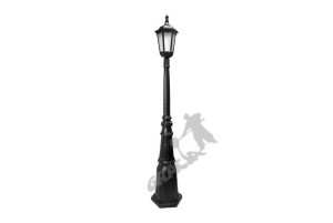 Lampa C04 Z Kloszem Żeliwnym Stylowym 1-ośw. Żeliwna Żeliwo Stojąca