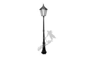 Lampa D11 Z Kloszem Żeliwnym Dużym 1-ośw. Żeliwna Żeliwo Stojąca