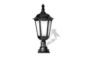 Lampa F02 Na Słupek Z Kloszem Żeliwnym Stylowym Żeliwna Żeliwo Stojąca