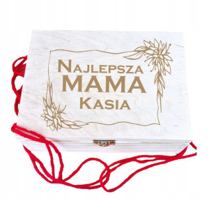 PUDEŁECZKO na Dzień Mamy Urodziny z GRAWEREM Imię
