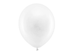 Balony Rainbow 30cm pastelowe białe 10 sztuk RB30P-008-10
