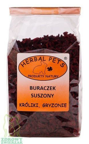 Burak czerwony, suszony dla gryzoni, królika 125g