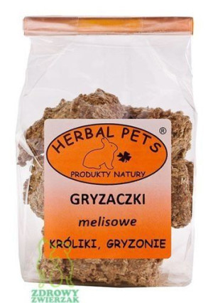 Gryzaki melisowe dla gryzoni, królika, Herbal 140g