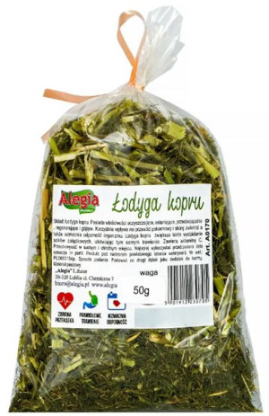 Koper suszony królika świnki gryzoni 50g Alergia